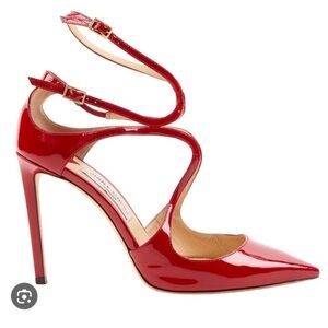 Jimmy Choo Lancer 110 Red Heels size European 35
